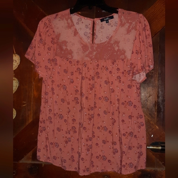 🍀3/15 Angel's Floral Short sleeve shirt - Picture 1 of 8